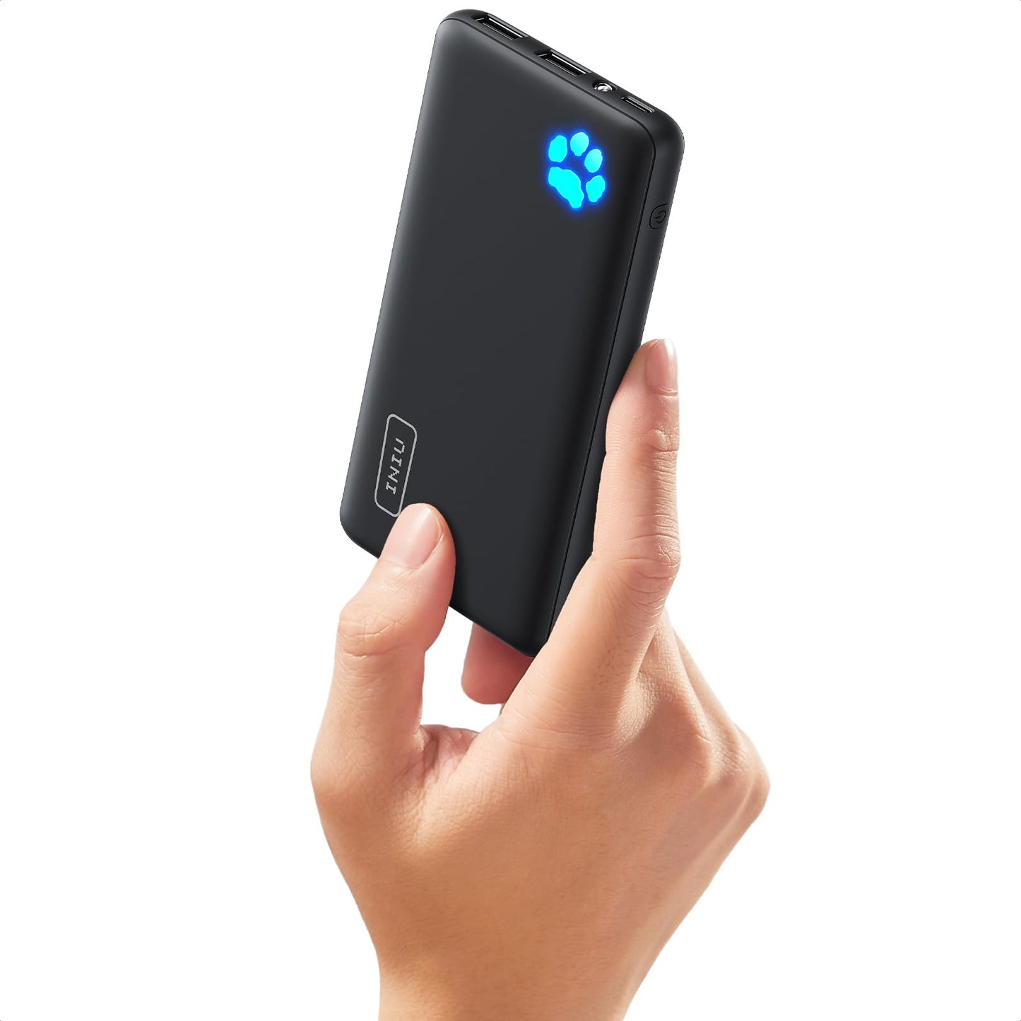 INIU Power Bank, Slimmest 10000mAh Portable Charger, Triple 3A High-Speed Charge External Battery Pack with Flashlight, USB C Phone Charger for iPhone 17 16 15 14 13 Samsung S22 Google LG iPad etc 🍁 All In One Marketplace Canada