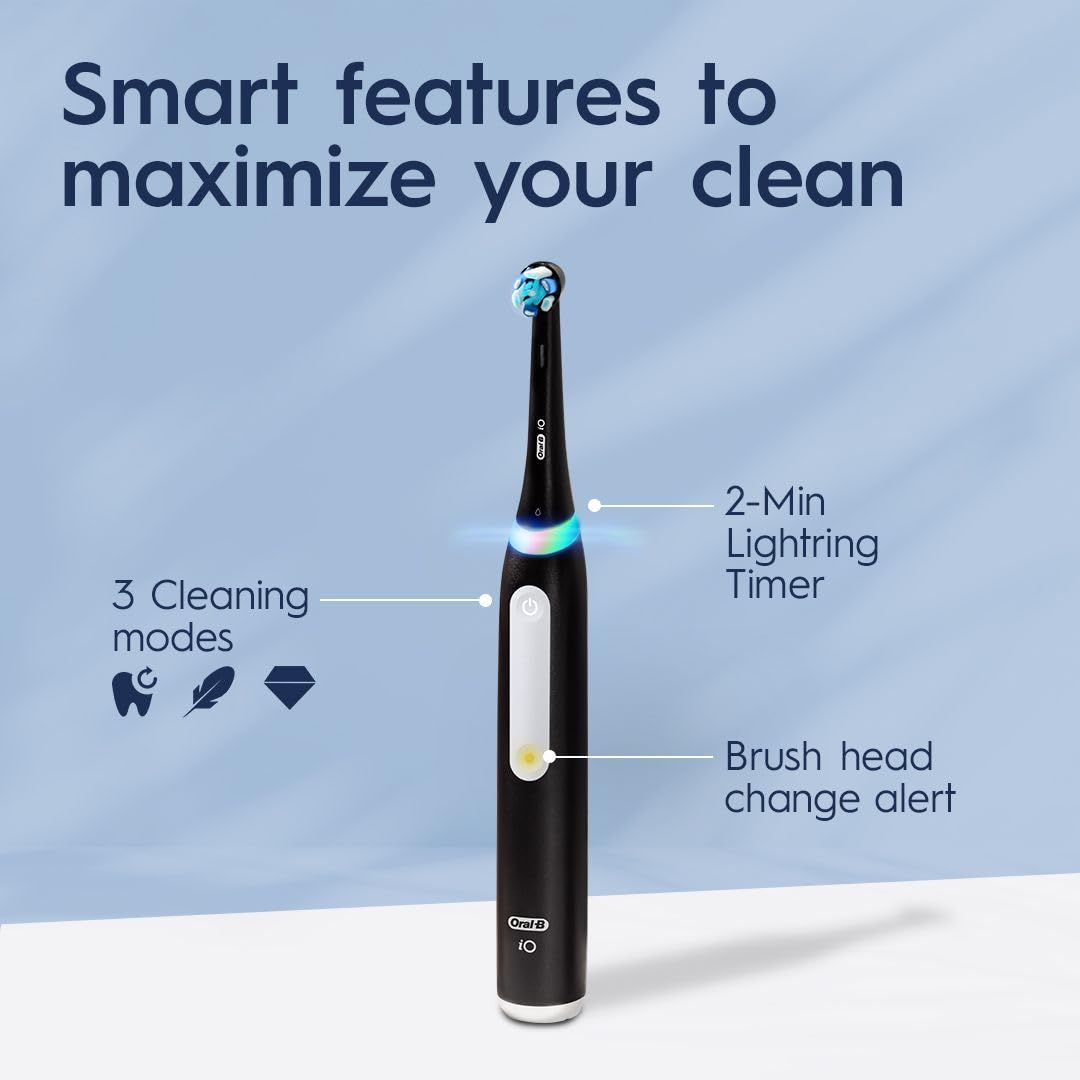 Oral-B iO3 Electric Toothbrush (1) with (1) Charger, Rechargeable, Black 🍁 All In One Marketplace Canada