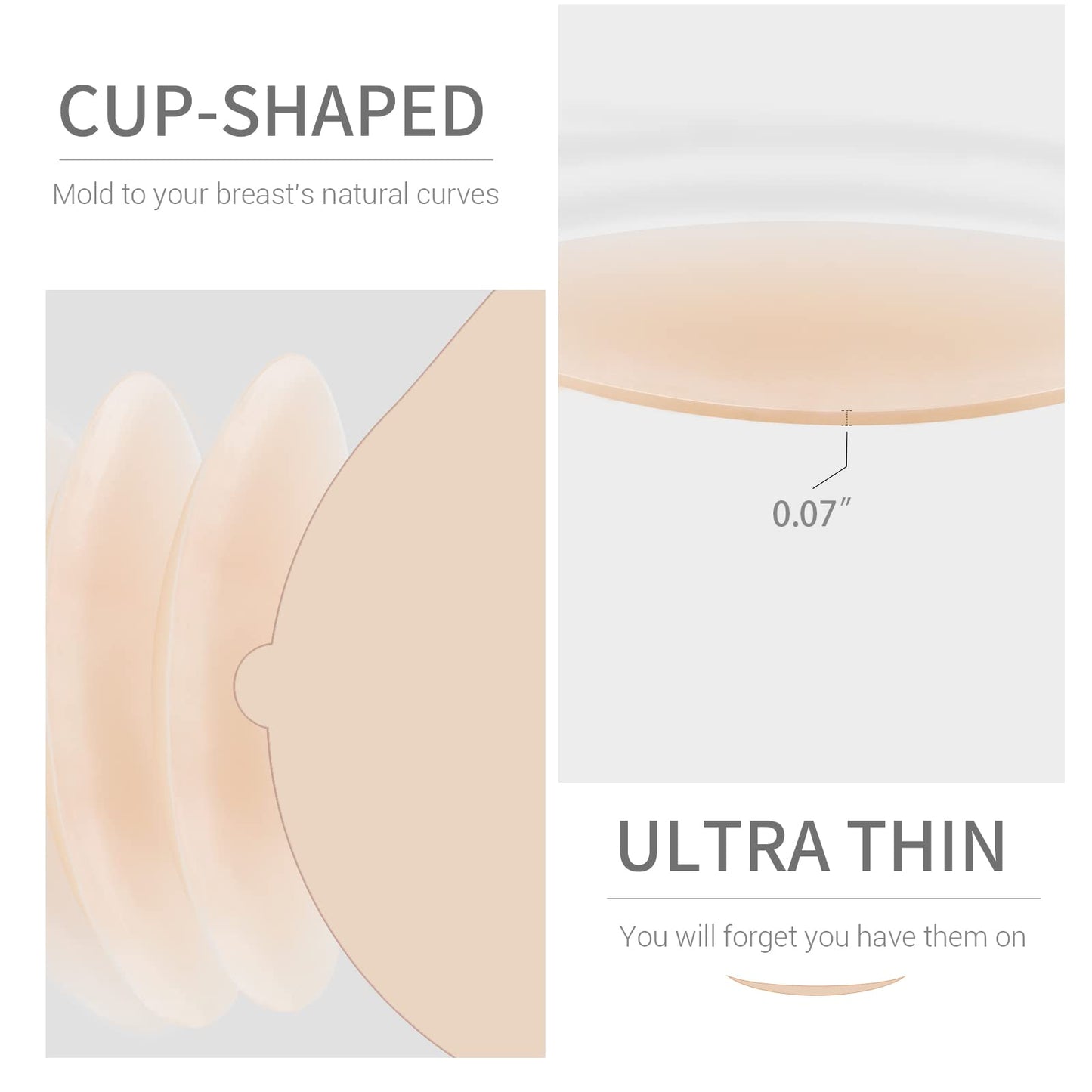 VOCH GALA Premium Nipple Covers for Women, 2 Pairs Crème 🍁 All In One Marketplace Canada