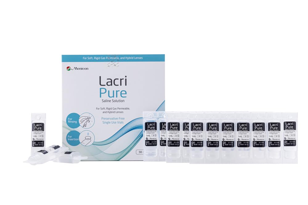 LacriPure Saline Solution 98x5ml vial Box 🍁 All In One Marketplace Canada