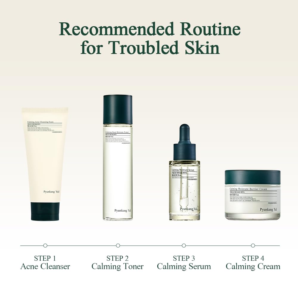 Pyunkang Yul PKY Calming Moisture Barrier Cream Instantly Soothes Sensitive Skin, Hyaluronic Acid & Ceramide for Hydration, Vegan, Korean Skincare (3.38 Fl. Oz, 100ml) 🍁 All In One Marketplace Canada