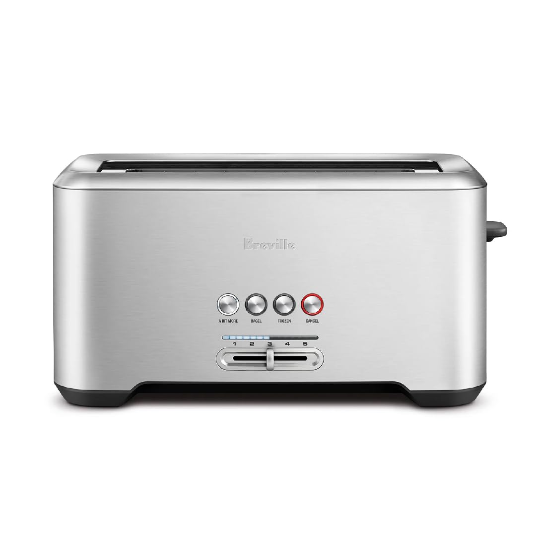 Breville A Bit More 4 Slice Toaster, silver - BTA730XL, 16.1 x 8.1 x 7.6 inches 🍁 All In One Marketplace Canada