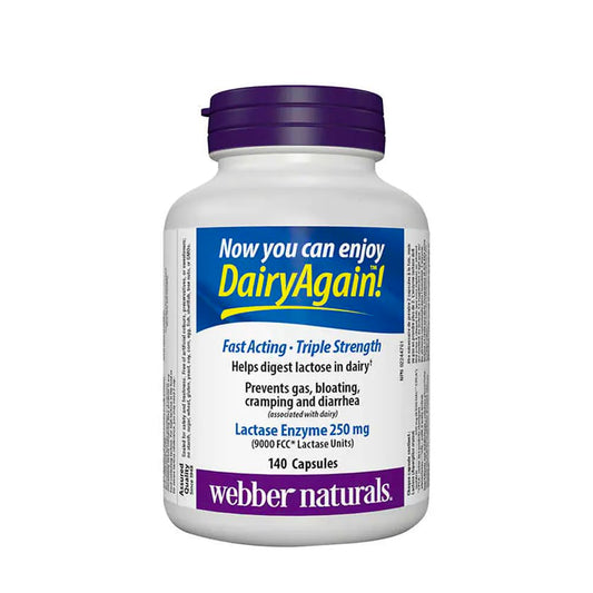 webber naturals Lactase Enzyme 140 Capsules 🍁 All In One Marketplace Canada