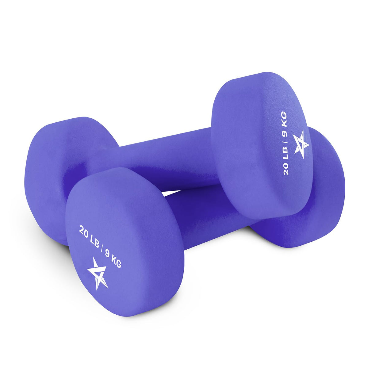 Yes4All Dumbbell Neoprene, poids et haltere, Weight Set, Hand Weights for Women, Dumbbells Pair, Free Weights (M. Purple - 20lbs) 🍁 All In One Marketplace Canada