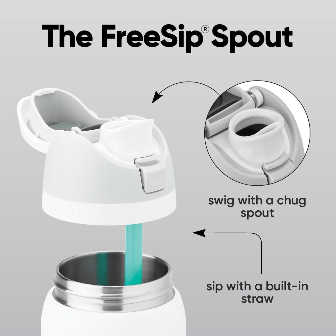 Owala FreeSip Insulated Stainless Steel Water Bottle with Straw, BPA-Free Sports Water Bottle, Great for Travel, 40 Oz, Lemon Limeade 🍁 All In One Marketplace Canada