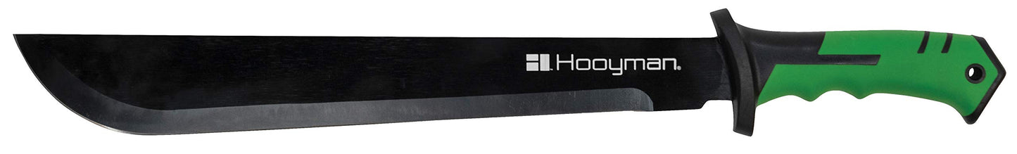 Hooyman Bush Machete with Heavy Duty Construction, Ergonomic No-Slip Handle and Belt Sheath for Gardening, Land Management, Bushcraft, Hunting and Outdoor , Black/Green 🍁 All In One Marketplace Canada