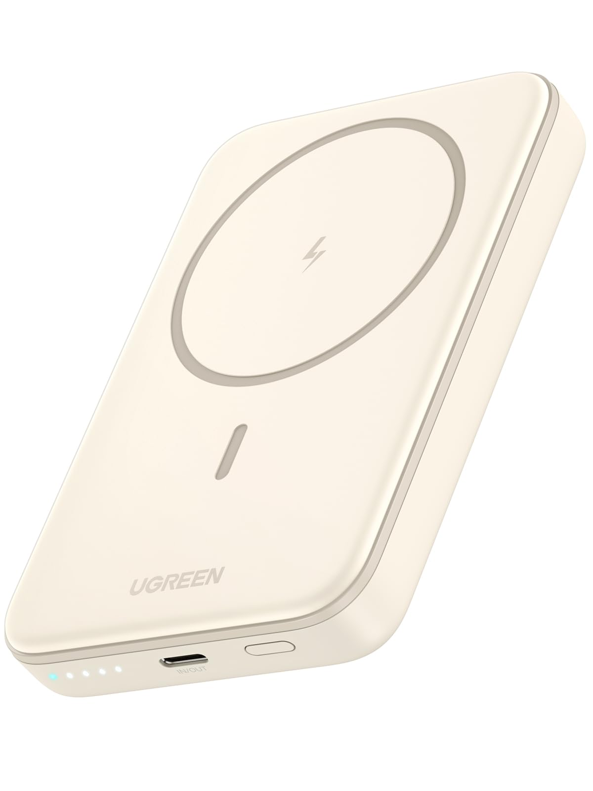 UGREEN 10000mAh PD 20W Magnetic Portable Charger, 7.5W Wireless Charging wiht Built-in USB C in/Out Battery Pack, Power Bank with 0.5M Cable Compatible with Magsafe, iPhone 16/15 Pro Max, White 🍁 All In One Marketplace Canada