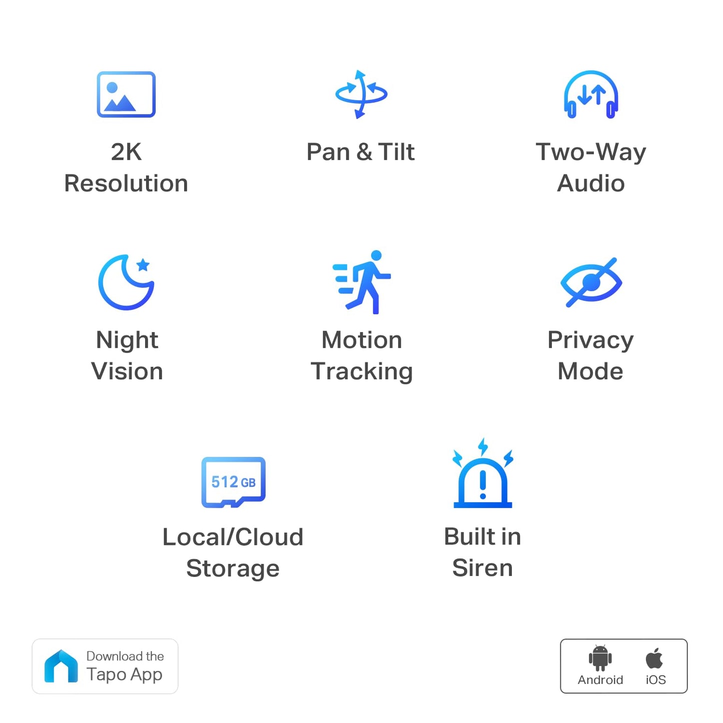 TP-Link Tapo 2K Pan/Tilt Indoor Security WiFi Camera, Baby & Pet Camera w/ 360° Motion Tracking, 2-Way Audio, Night Vision, Cloud & Local Storage (Up to 256 GB), Works w/Alexa & Google (Tapo C210) 🍁 All In One Marketplace Canada