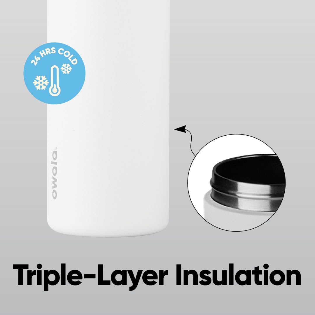 Owala FreeSip Insulated Stainless Steel Water Bottle with Straw, BPA-Free Sports Water Bottle, Great for Travel, 40 Oz, Sunny Daze 🍁 All In One Marketplace Canada