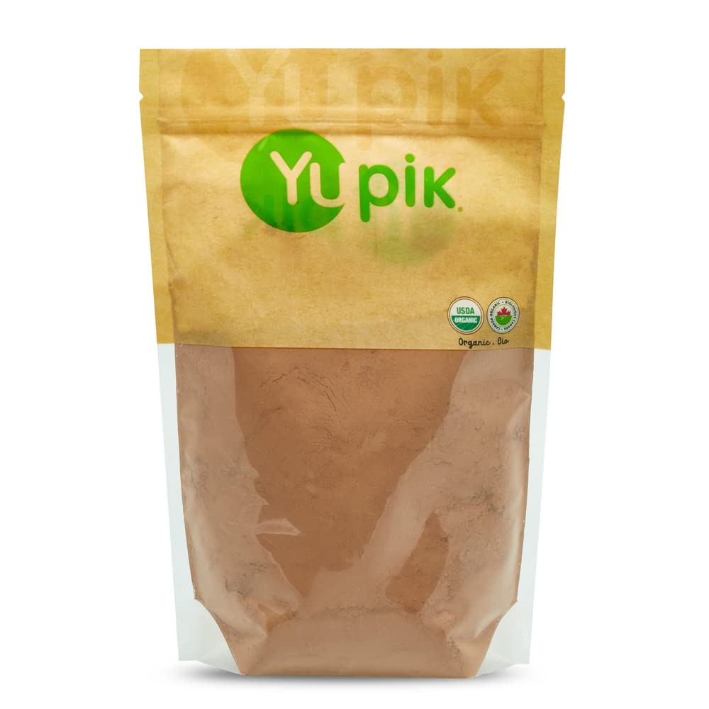 Yupik Organic Natural Cocoa Powder 1kg, USDA Certified, Gluten-Free, Vegan, Kosher, Non-GMO, Rich in Fiber & Antioxidants, Ideal for Sweet & Savory Recipes 🍁 All In One Marketplace Canada