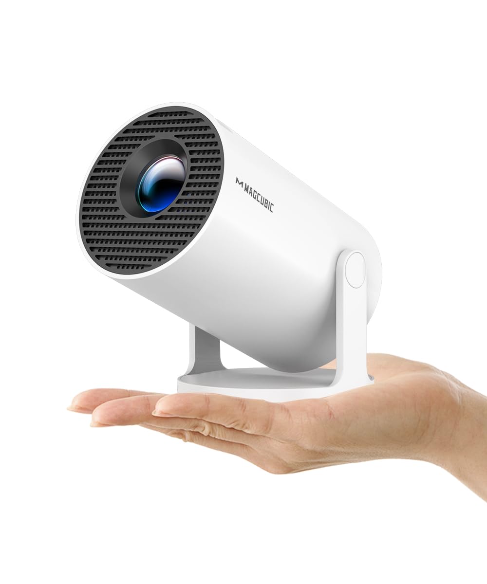 Magcubic Projector with WiFi 6 and Bluetooth 5.4, Mini Portable Projecteur with Auto Keystone, 4K Support, 200 ANSI, 180 Degree Rotation, Built-in Apps, Smart Projector for Outdoor Movie Bedroom 🍁 All In One Marketplace Canada