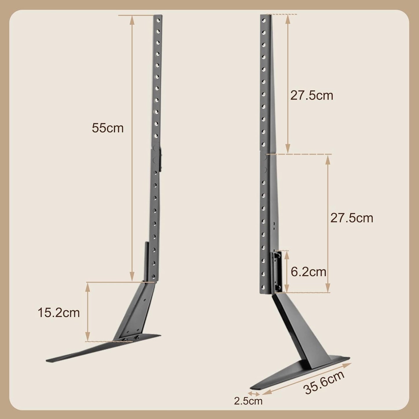 GPlus+ Universal Table Top TV Stand for Most 23 to 75 inch LCD LED Plasma Flat Screen TVs, TV Base Height Adjustable Leg Stand Holds up to 88 lbs/40Kg, VESA up to 800x600mm, LDT03-26L 🍁 All In One Marketplace Canada