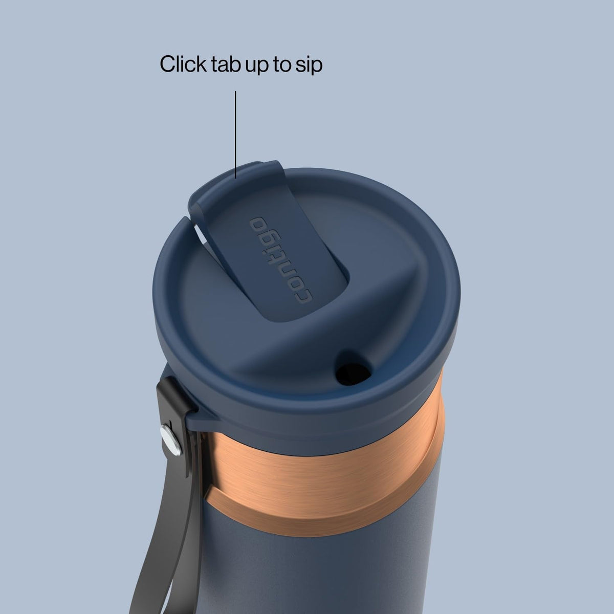 Contigo SnapSeal 24 oz Water Bottle w/Carry Strap & Reusable Straw | Vacuum-Insulated Stainless Steel for Hot & Cold Drinks | Spill-Proof Lid | BPA & Lead-Free | Dishwasher Safe 🍁 All In One Marketplace Canada