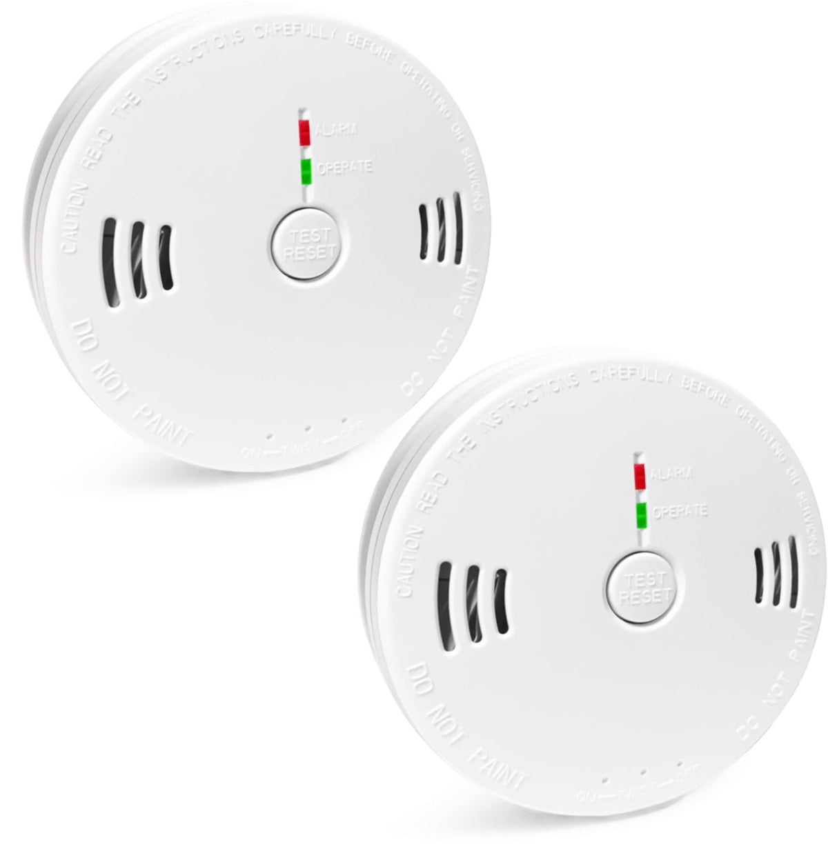2-Pack Smart Home S-afety Device Led Indicator Lights A-larm, 85dB Beeps Sound for Basements Travel Home Office House Bedroom Living Room Car, Battery Operated, ComplywithUL 🍁 All In One Marketplace Canada