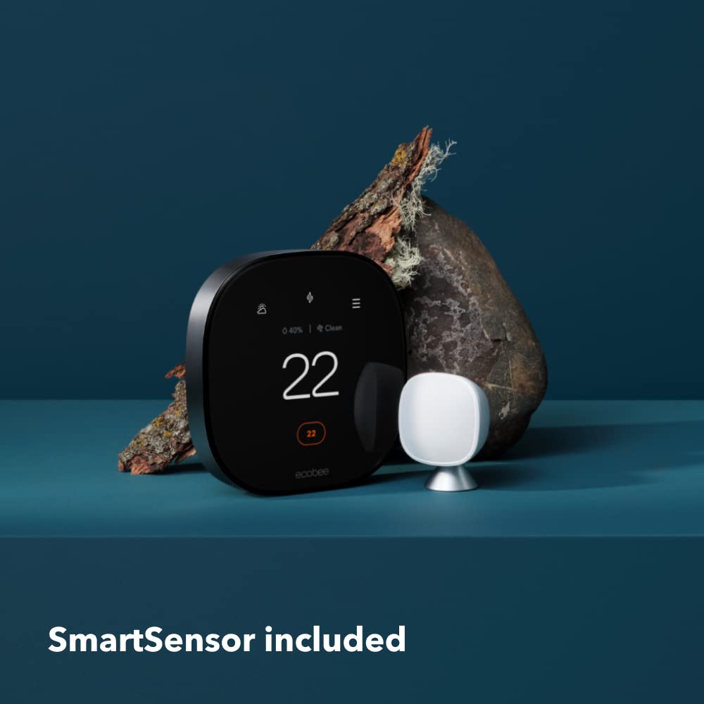 ecobee New Smart Thermostat Premium with Smart Sensor and Air Quality Monitor - Programmable Wifi Thermostat - Works with Siri, Alexa, Google Assistant 🍁 All In One Marketplace Canada