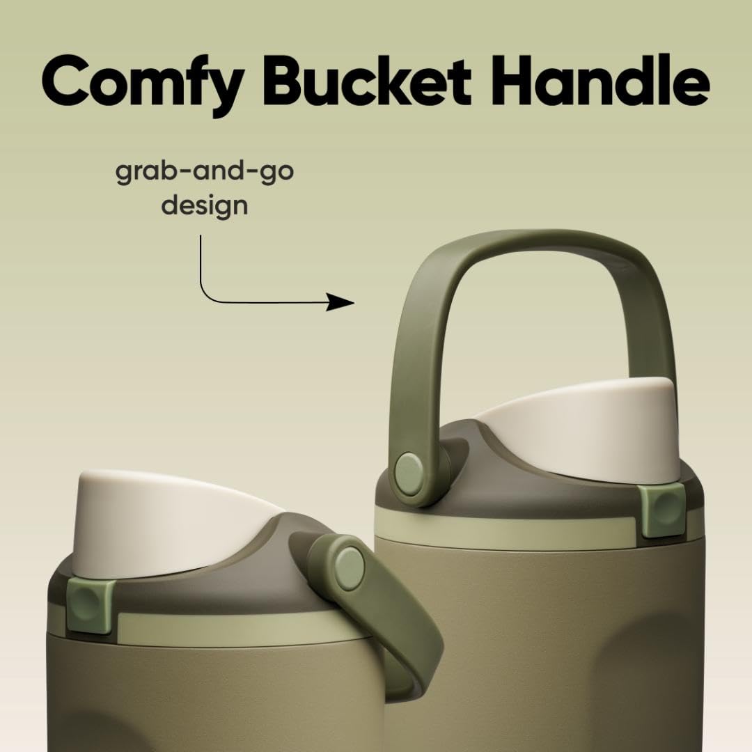 Owala FreeSip Sway Insulated Stainless Steel Water Bottle with Two-Way Spout, Built-In Straw and Bucket Handle, Made for Travel, School, and Sports, 40oz, BPA Free, Leak Proof, Off Road 🍁 All In One Marketplace Canada