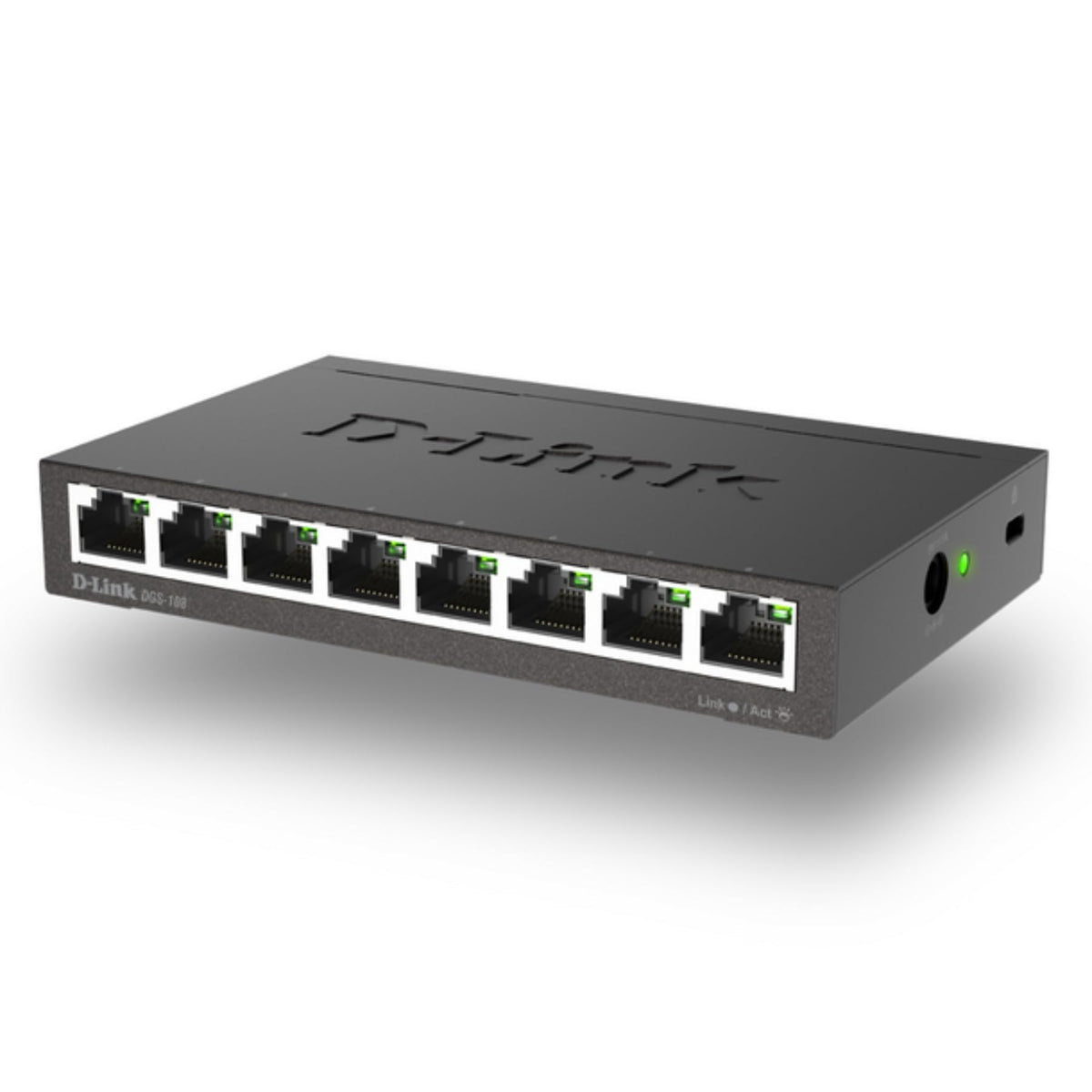 D-Link DGS-108, 8 Port Gigabit Ethernet Switch Unmanaged, Network Splitter, Silent Fanless, Network Hub, Sturdy Metal with Shielded Ports, Compact Desktop/Wall Mount, QoS, Energy Saving, Plug and Play 🍁 All In One Marketplace Canada