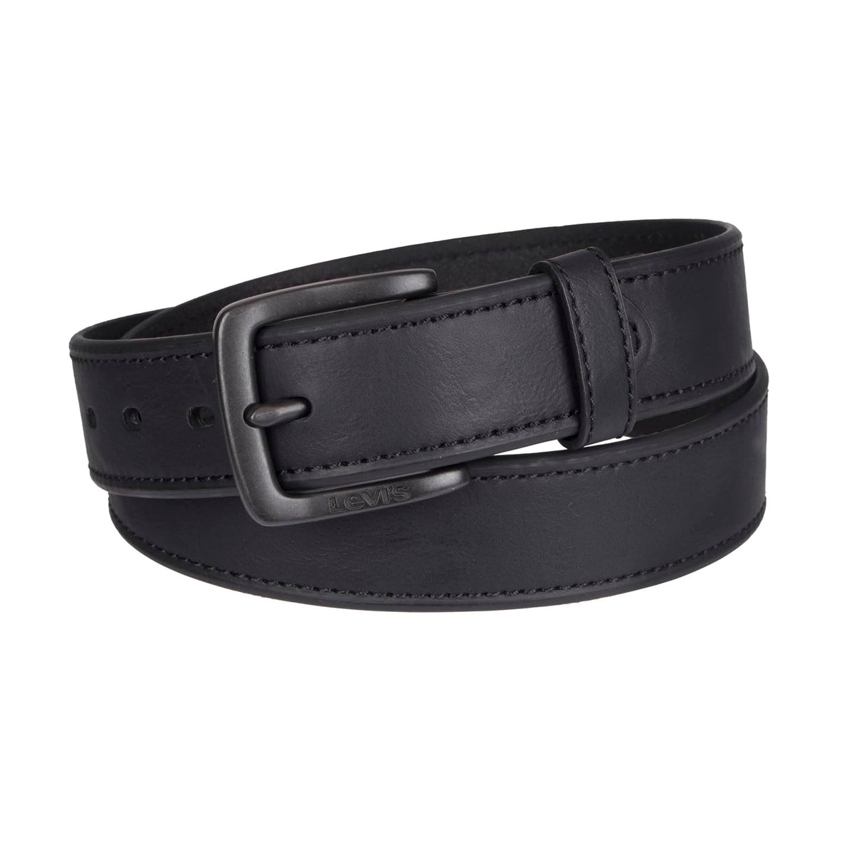 Levi's Casual Belt-Dress for Men Jeans with Thick Strap and Buckle, Matte Black, Medium (34-36) 🍁 All In One Marketplace Canada