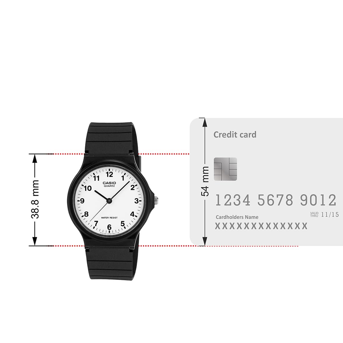Casio Men's Quartz Resin Casual Watch, Color:Black (Model: MQ24-7B) 🍁 All In One Marketplace Canada