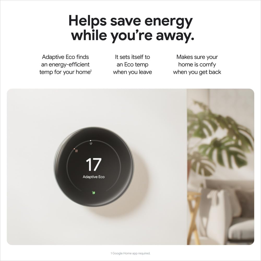 Google Nest Learning Thermostat (4th Gen) with Temp Sensor - Silver 🍁 All In One Marketplace Canada