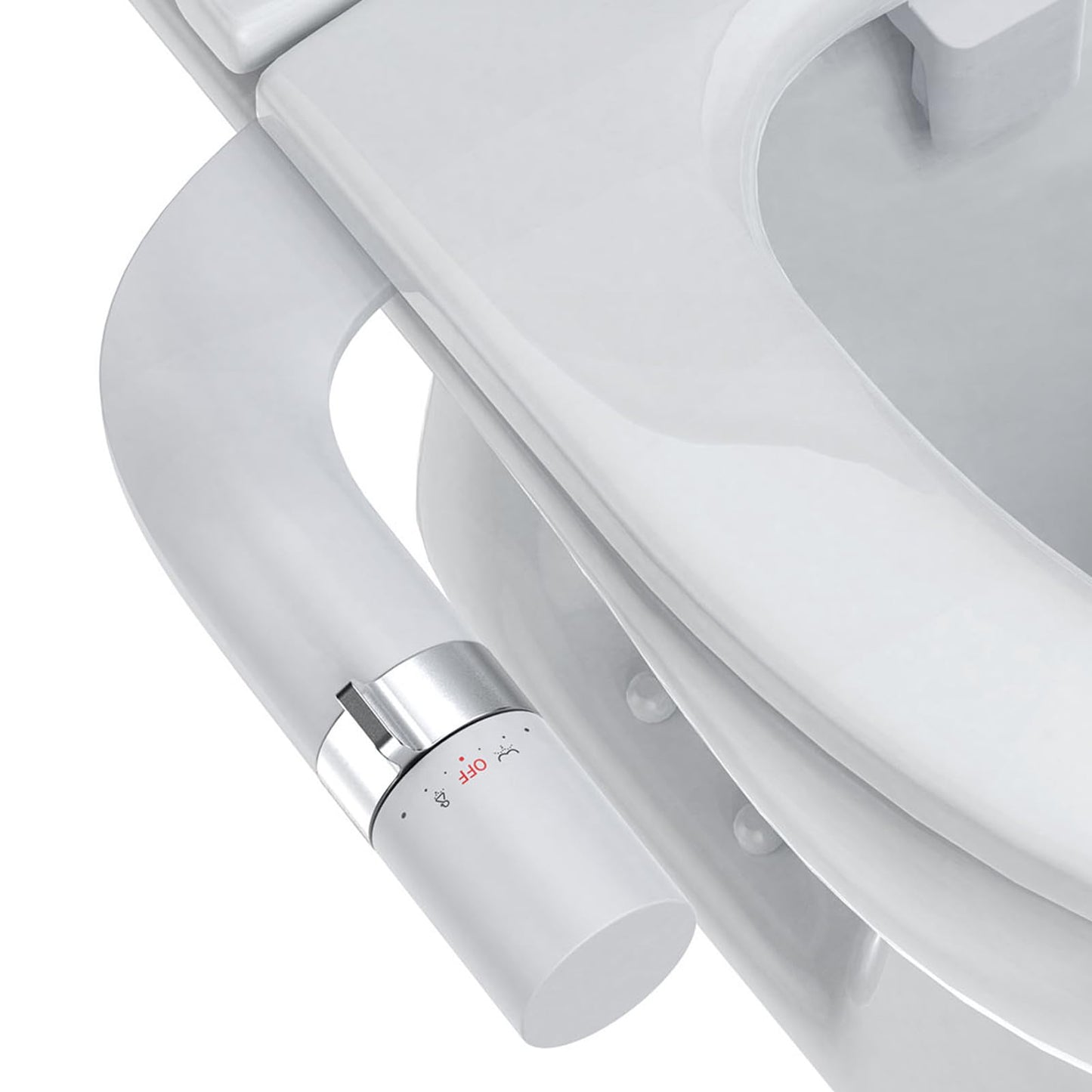 Ultra-Slim Bidet Attachment for Toilet, Adjustable Water Pressure for Rear/Feminine Wash Bidet, Non Electric Self Cleaning Fresh Cold Water Toilet Bidets Spray Jet Easy Install (Silver) 🍁 All In One Marketplace Canada
