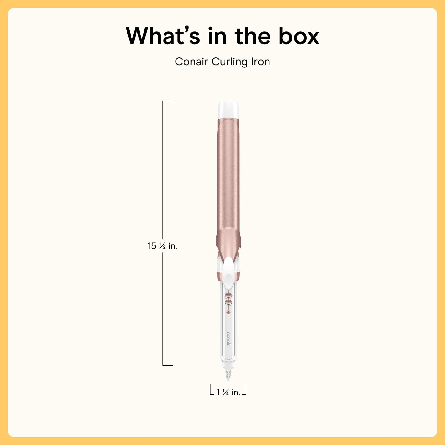 Conair Ceramic Long Barrel XL Curling Iron, 1 ¼” Barrel Produces Classic Curls – for use on Medium and Long Hair, Hair curler 🍁 All In One Marketplace Canada