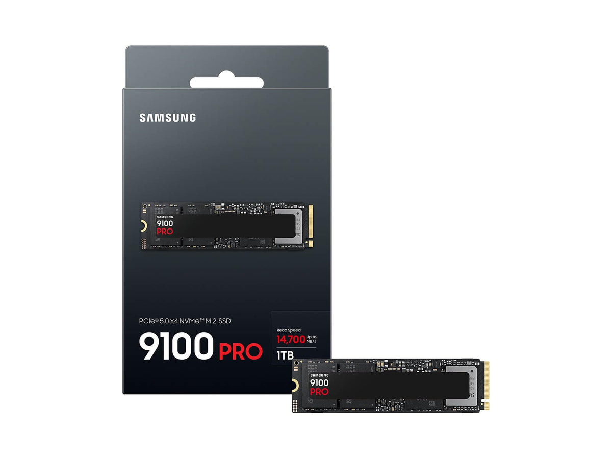 Samsung 9100 PRO Series - 1TB PCIe 5.0 x4, NVMe 2.0, M.2 Internal SSD, Up to 14,700MB/s, Fast Speed, Thermal Contorl, MZ-VAP1T0B/AM [Canada Version] 🍁 All In One Marketplace Canada