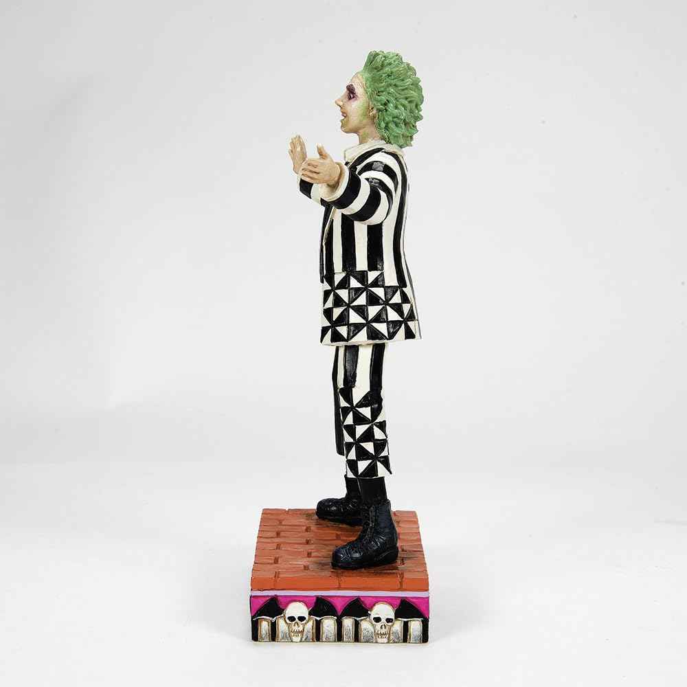 Enesco Beetlejuice by Jim Shore Classic Standing Pose Beetlejuice Figurine- Resin Hand Painted Crafted Collectible Figurines Halloween Home Decor Statue, 7.01 Inch