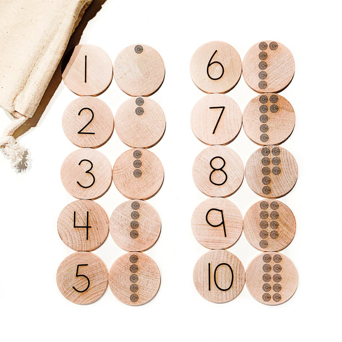 Tree Fort Toys - 1-10 Number Match - Made In Canada - Ages 3+
