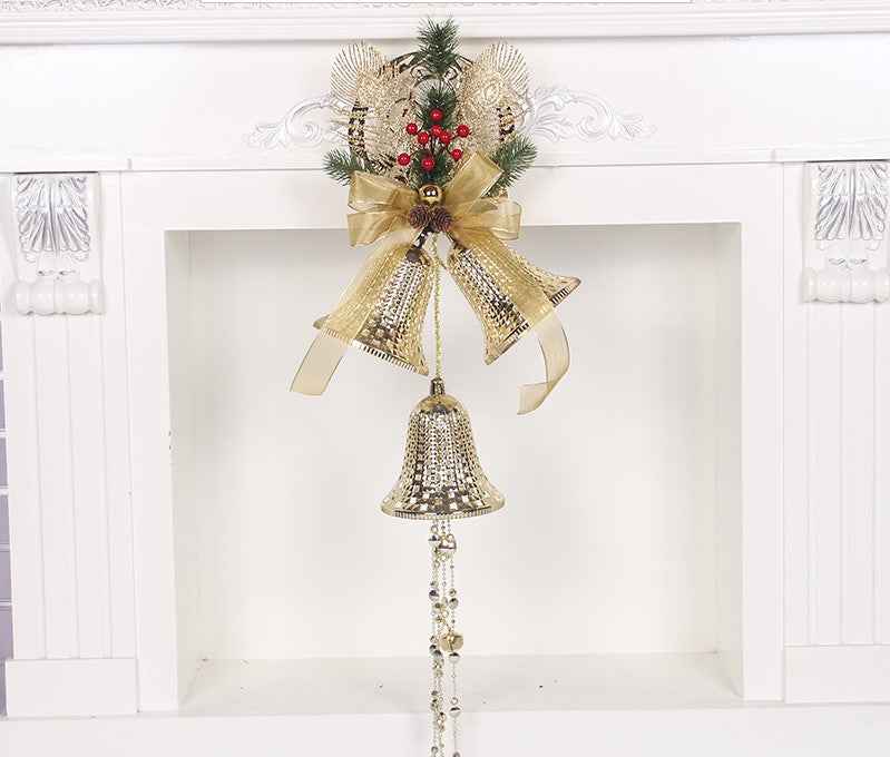 Christmas Bell Ornaments, Pearlescent Paper Tree Decorations