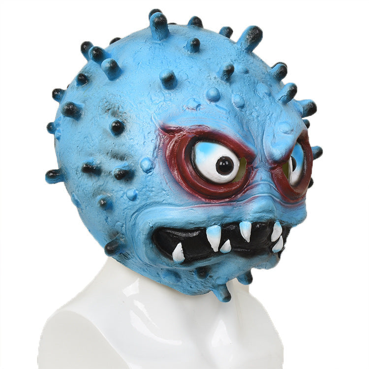 Creepy Halloween Latex Mask – Virus Horror Headgear for Cosplay & Costume Parties