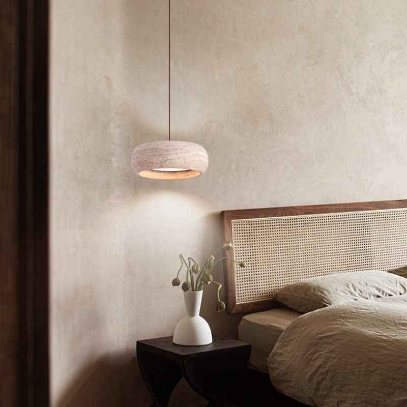 Wabi-Sabi Pendant Light – Minimalist Vintage Bedroom Bedside Hanging Lamp