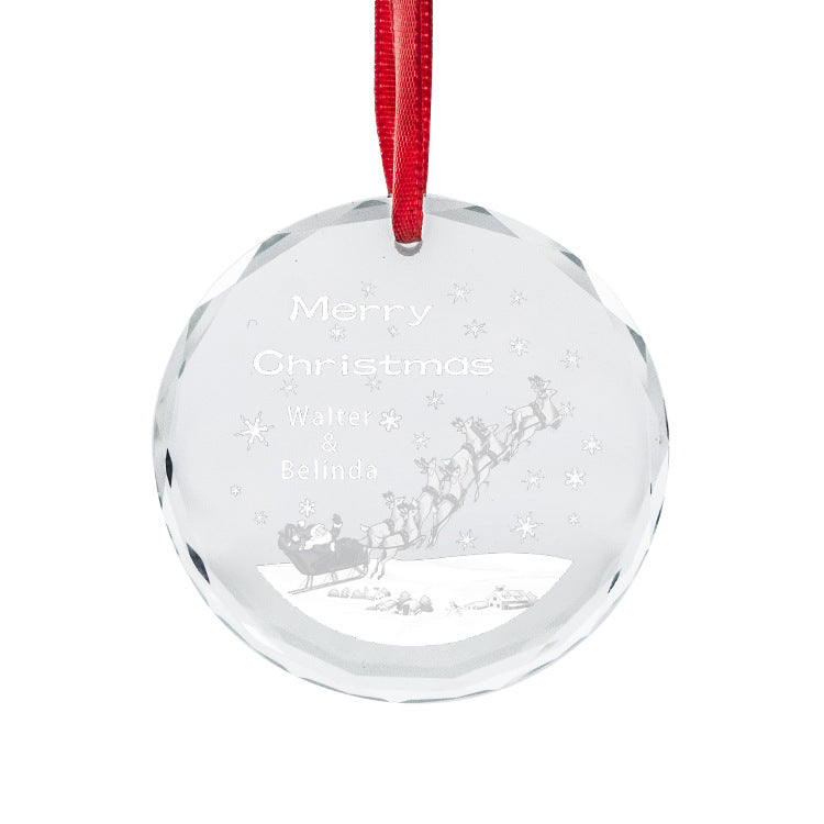 Christmas Ornament Crystal Pendant