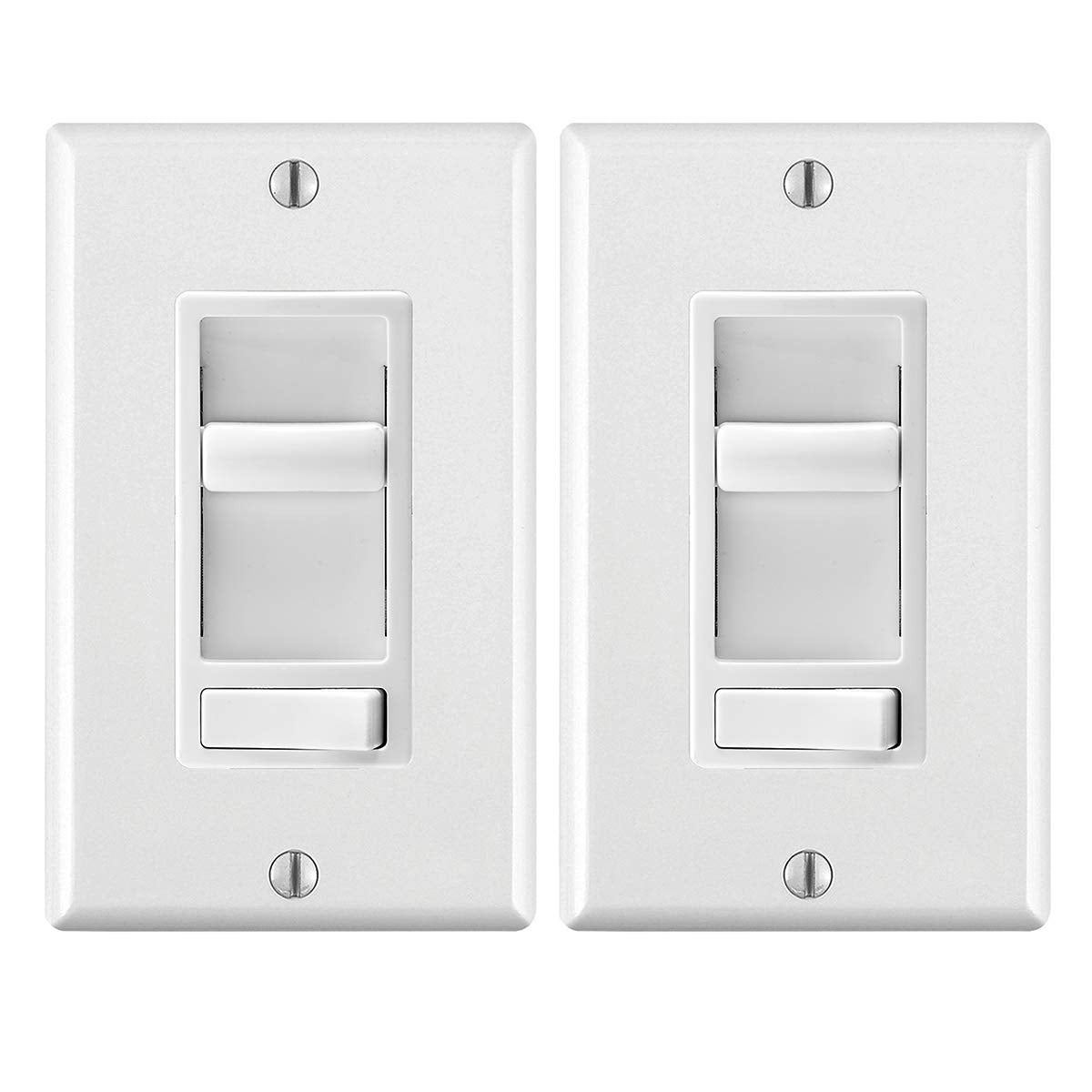 Leviton 2-Pack SureSlide Dimmer Switch for Dimmable LED, Halogen and Incandescent Bulbs, 6674-2PK, White 🍁 All In One Marketplace Canada
