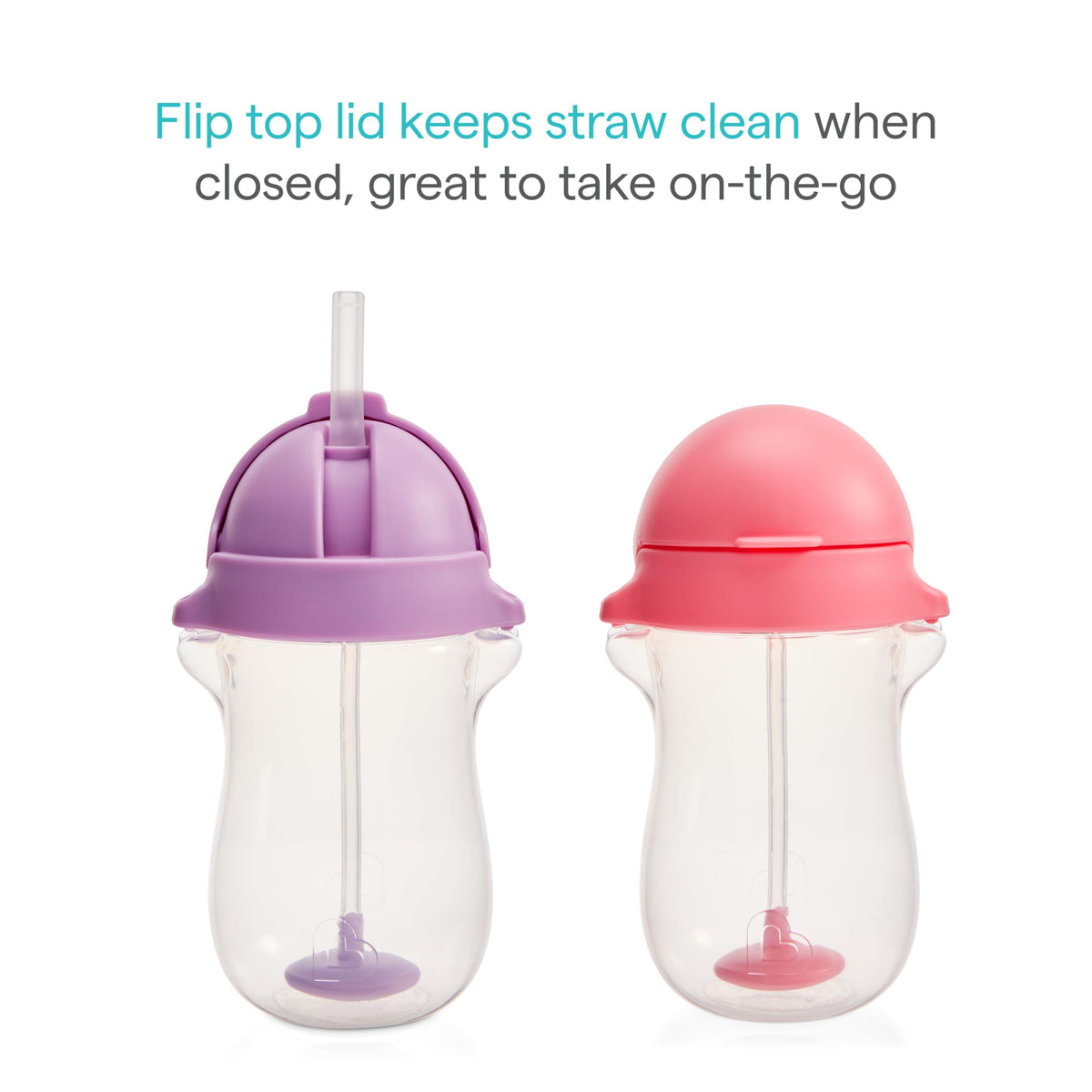Munchkin Any Angle Weighted Straw Blue and Green Cup, 2 Count 🍁 All In One Marketplace Canada
