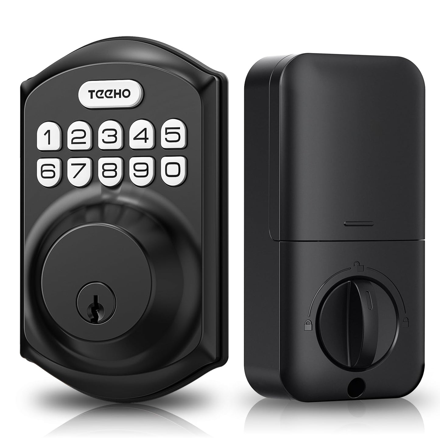 TEEHO TE001 Keyless Entry Door Lock with Keypad - Smart Deadbolt Lock for Front Door with 2 Keys - Auto Lock - Easy Installation - Matte Black 🍁 All In One Marketplace Canada