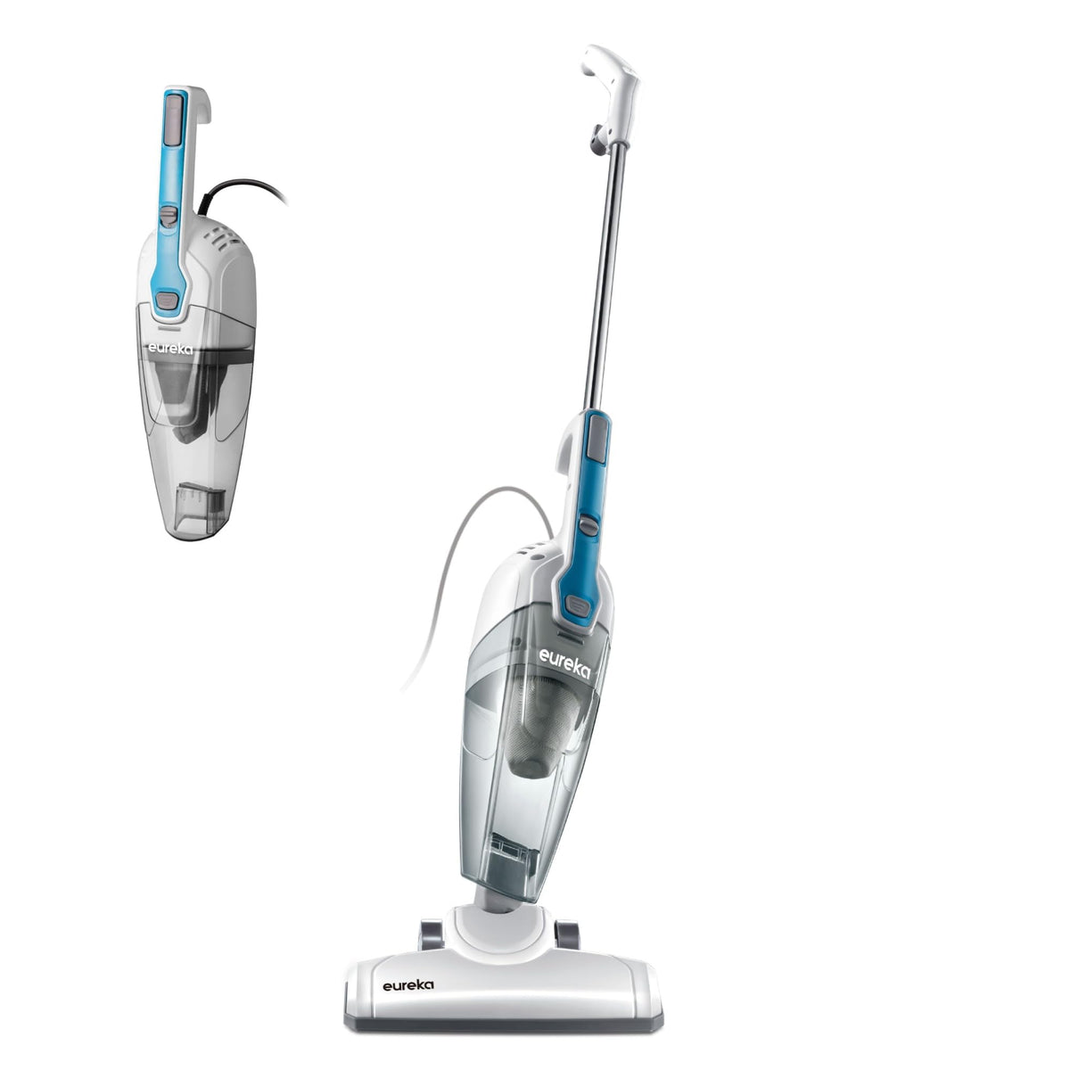 Eureka Home Lightweight Corded Stick Vacuum Cleaner, Powerful Suction Convenient Small Vacuum for Hard Floor, 3-in-1 Hand Vacuum, Aqua Blue, NES100 🍁 All In One Marketplace Canada