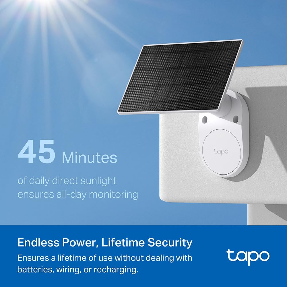 TP-Link Tapo Solar-Powered Security Camera Kit, 2K Wireless Battery Camera w/Solar Panel Base, Smart Person Detection, SD/Cloud Storage, Spotlight Color Night Vision, No Hub Needed (Tapo C410 KIT) 🍁 All In One Marketplace Canada
