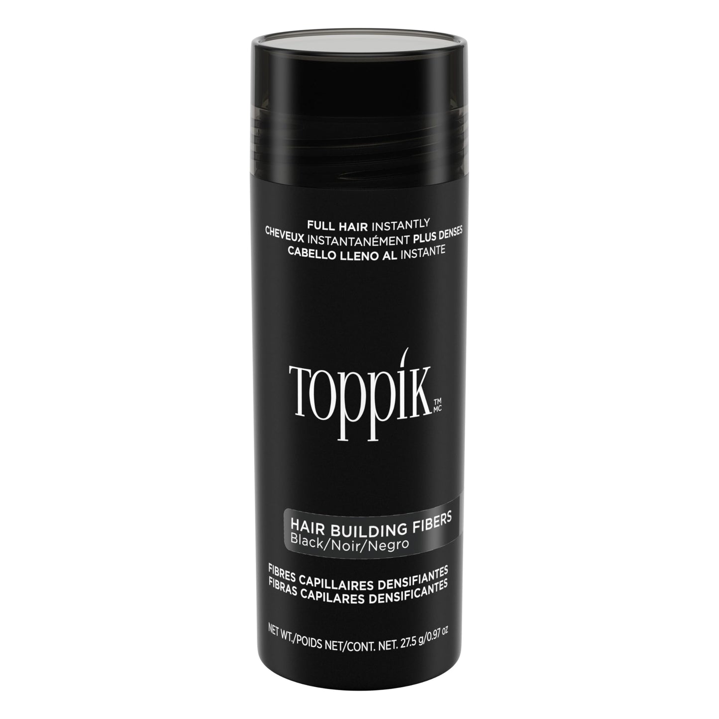 TOPPIK Hair Building Fibers, Black, VALUE SIZE 27.5 g, Fill In Fine or Thinning Hair, Instantly Thicker Looking, Multiple Shades for Men & Women 🍁 All In One Marketplace Canada