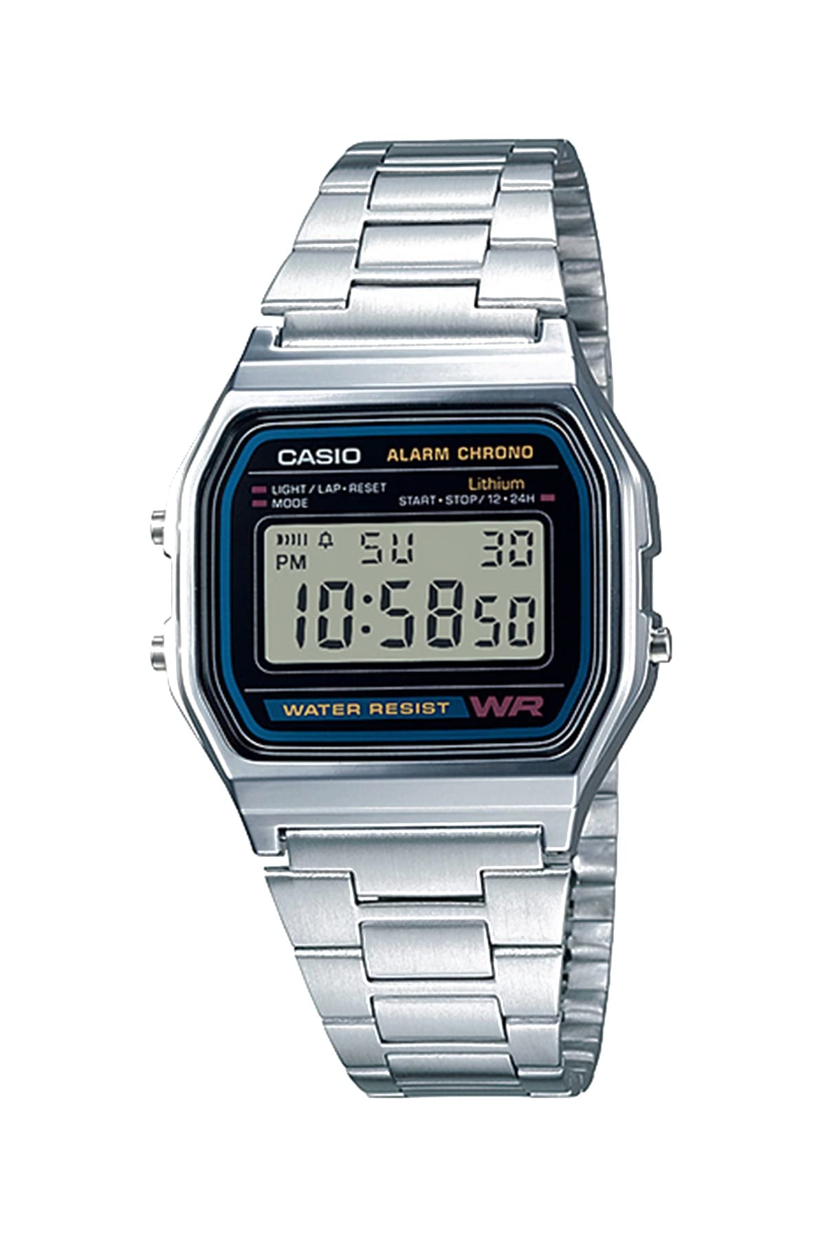 Casio Men's A158W-1 Classic Digital Stainless Steel Bracelet Watch 🍁 All In One Marketplace Canada