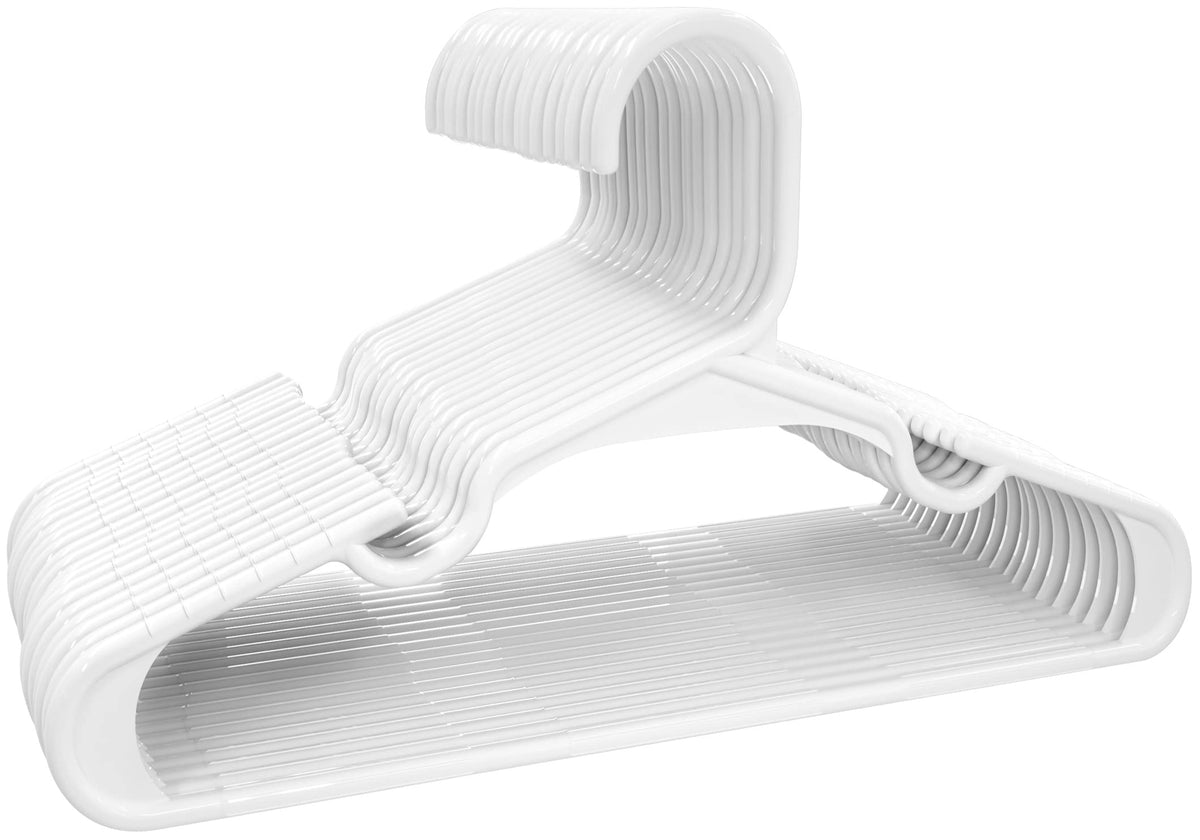 Utopia Home Kids Hangers - Plastic Baby Hangers for Closet - Childrens Hangers for Clothes & Infant Hangers for Closet - Ideal for Everyday Standard Use (White, Pack of 60) 🍁 All In One Marketplace Canada