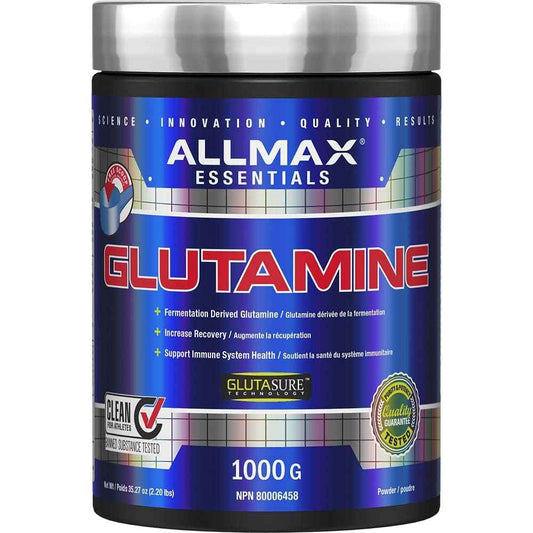 ALLMAX Nutrition - Glutamine Powder - 100% Pharmaceutical Grade - 1000 Gram, 1000-Gram 🍁 All In One Marketplace Canada