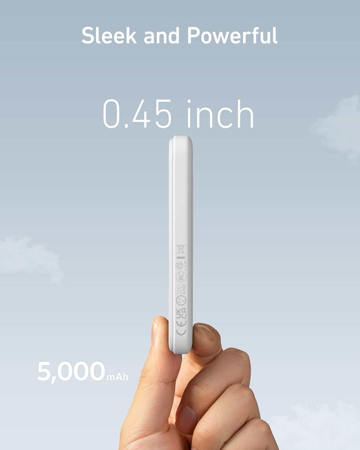 Anker 621 Magnetic Portable Charger (MagGo), 5,000mAh Wireless Power Bank with USB-C Cable, Magsafe-Compatible Battery Pack for iPhone 17/16/15/14/13/12 Series (White) 🍁 All In One Marketplace Canada
