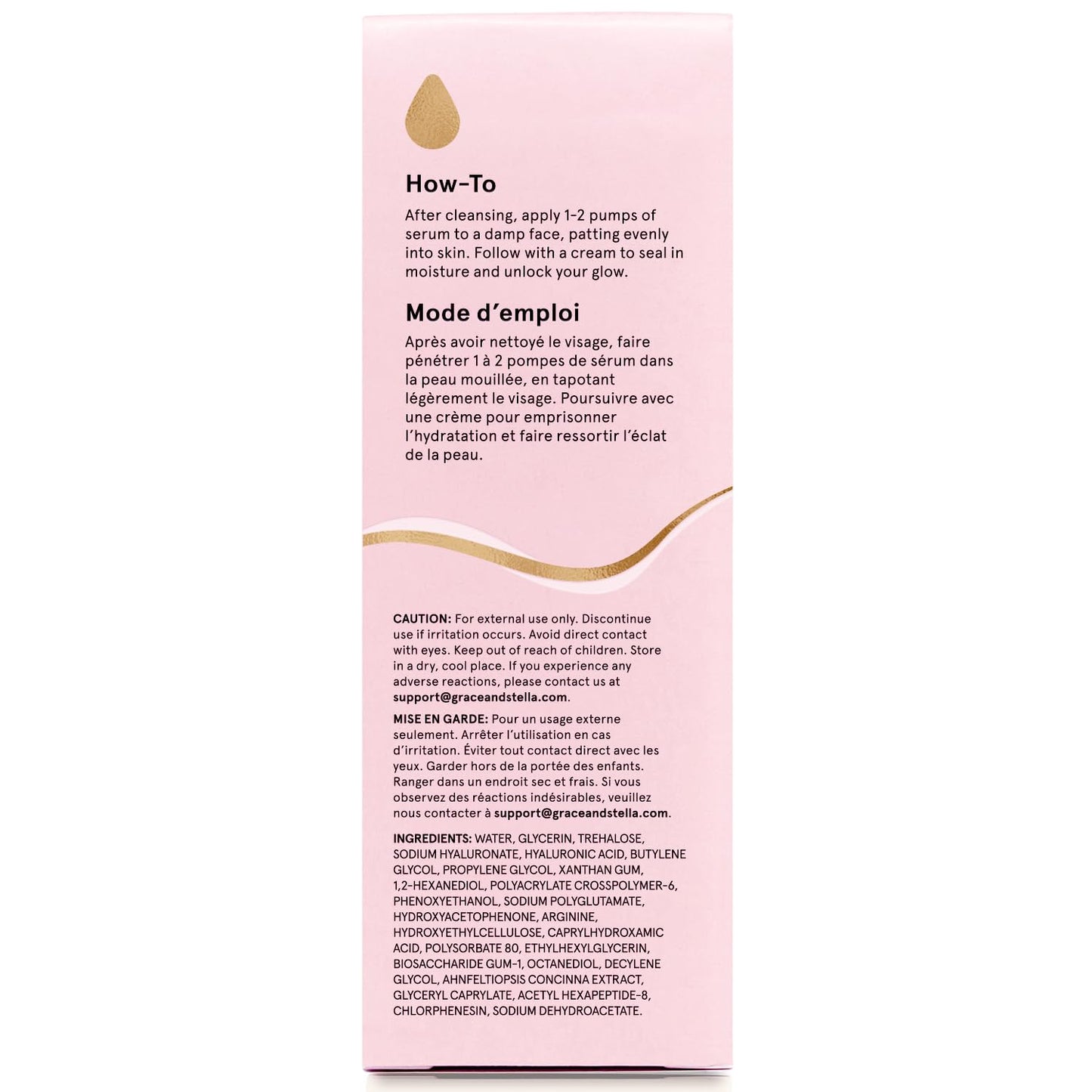grace & stella Award Winning Hyaluronic Acid Serum for Face (50ml, 2-pack) Hydrating Hyaluronic Acid - Acide Hyaluronique Face - Glass Skin - Anti Aging Serum to Hydrate, Remove Fine Lines, Wrinkles, Skin Texture 🍁 All In One Marketplace Canada