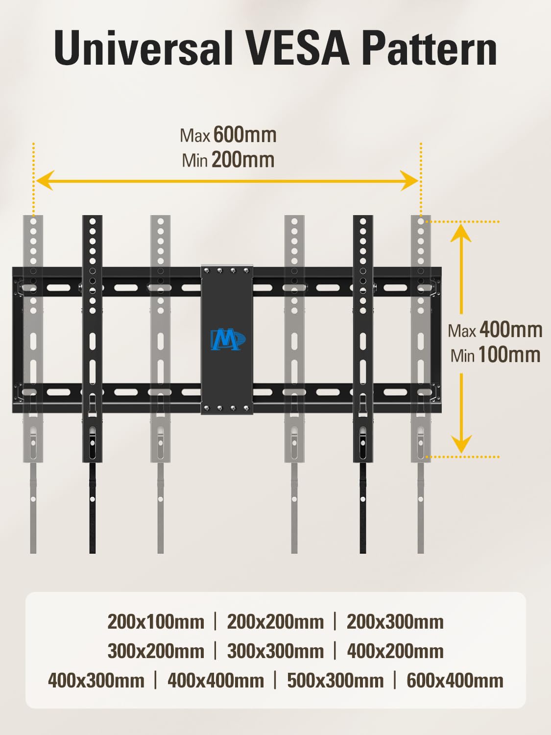 Mounting Dream TV Wall Mount for Most 37-75" TVs, Tilting TV Mount Low Profile up to VESA 600x400mm and 132 LBS Loading, Fits 16", 18", 24" Studs, Easy for TV Centering and Space Saving MD2268-LK 🍁 All In One Marketplace Canada