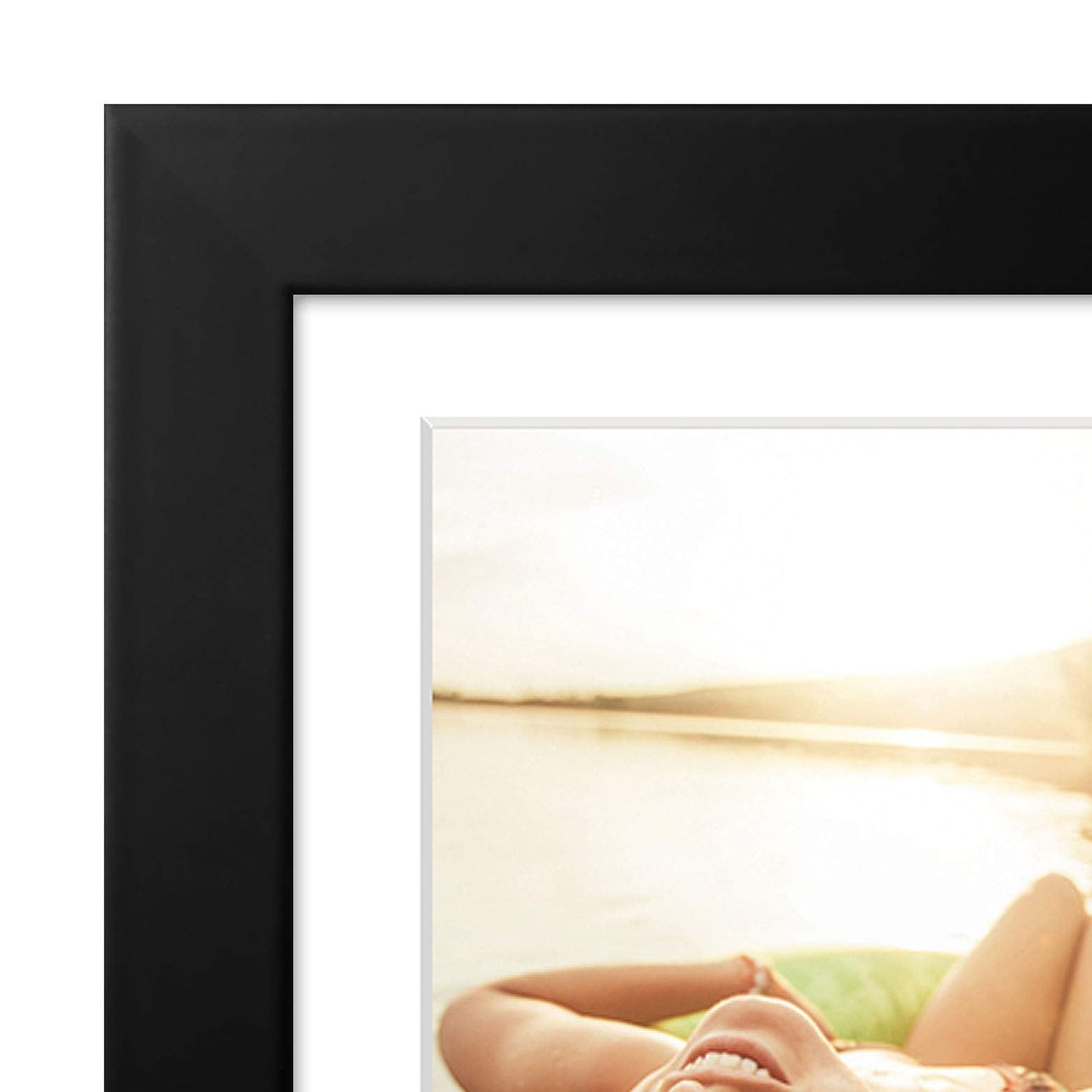 Americanflat 4x6 Collage Picture Frame with Shatter-Resistant Glass - Fits Four 4x6 Photos or Use as One 8x20 Picture Frame - Signature Collection - Collage Frames for Wall Display - Black 🍁 All In One Marketplace Canada