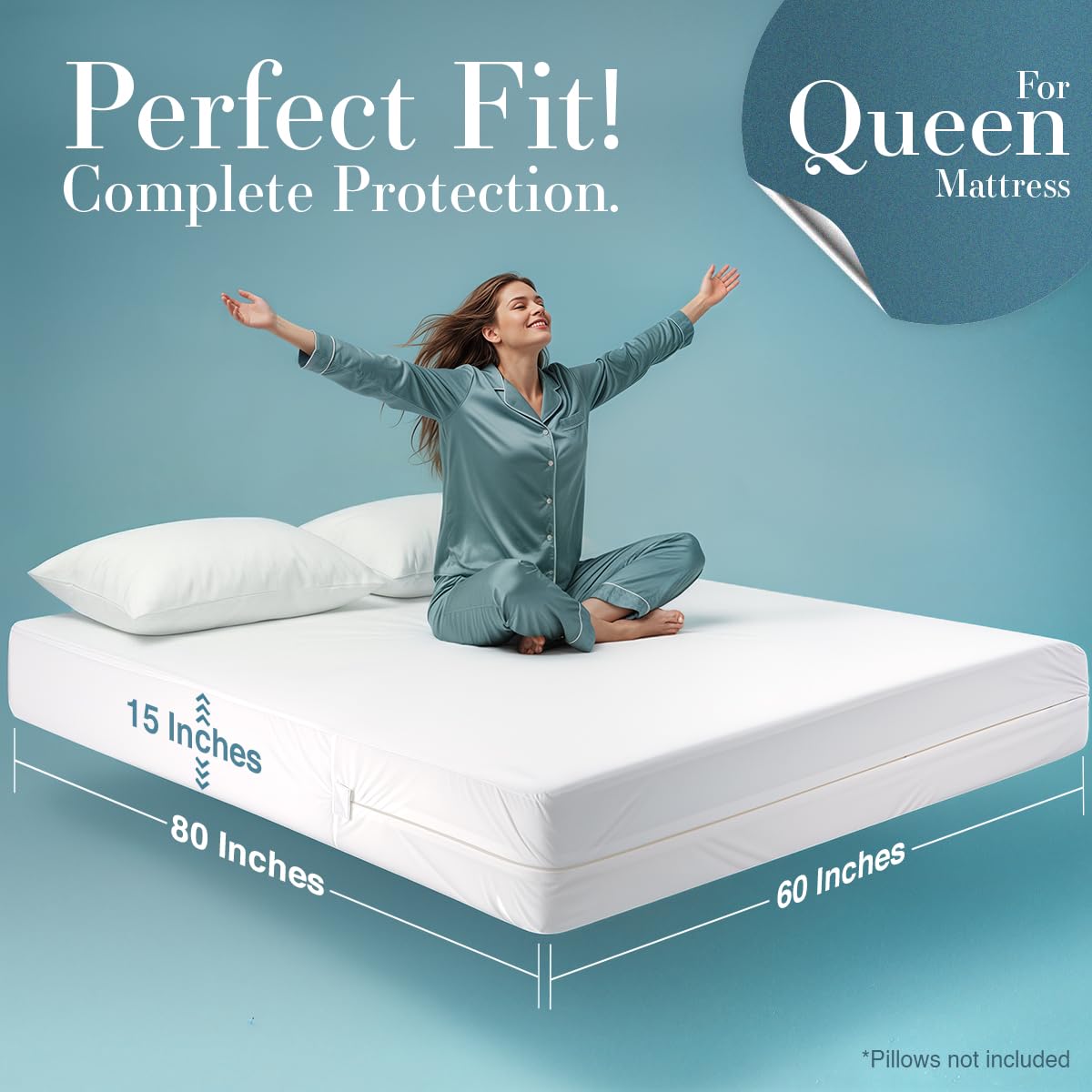 Utopia Bedding Zippered Mattress Encasement Queen (Pack of 2) - 100% Waterproof and Bed Bug Proof Mattress Protector - Absorbent, Six-Sided Mattress Cover 🍁 All In One Marketplace Canada