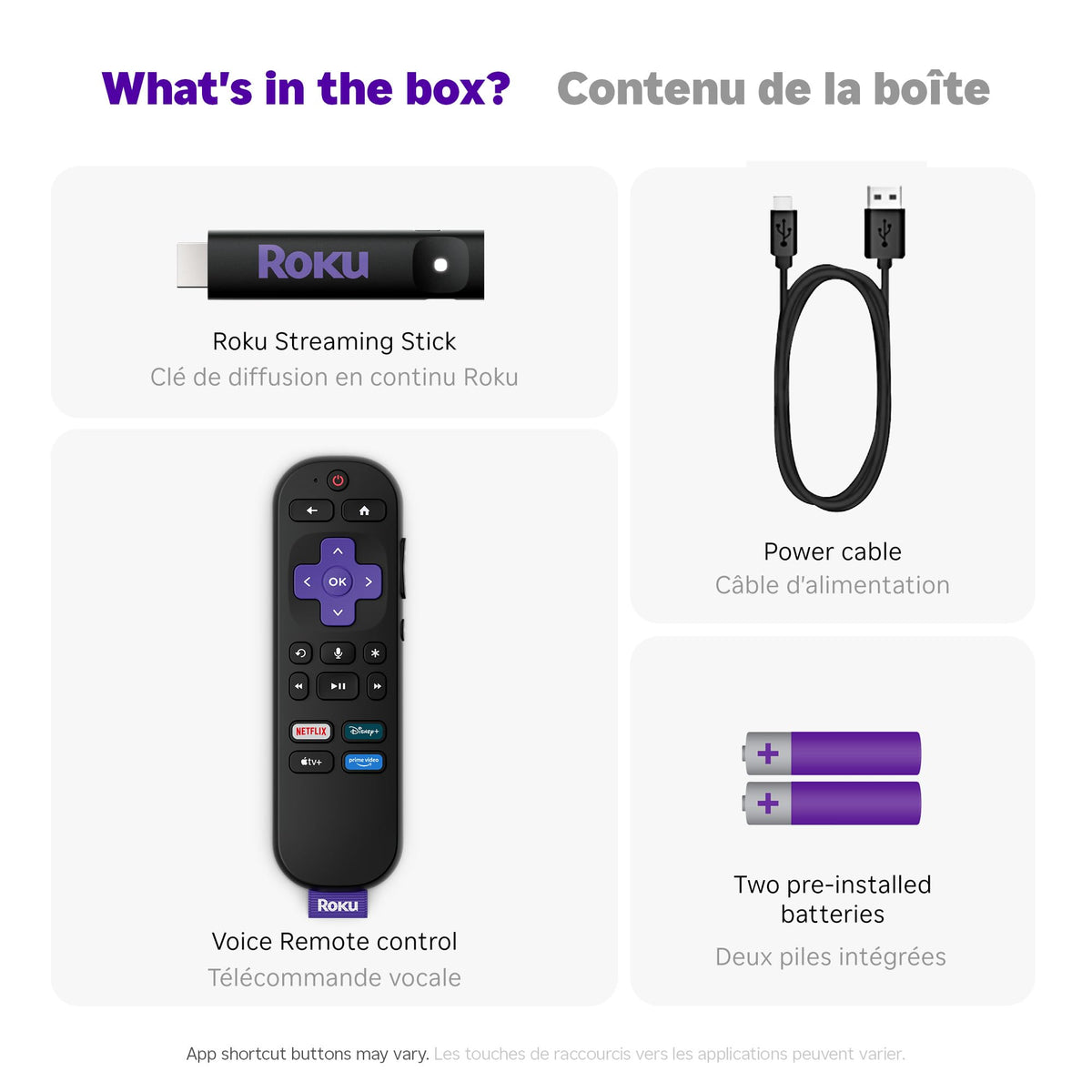 Roku® Streaming Stick™ 2025 - HD Roku Streaming Device for TV with Voice Remote - Free & Live TV 🍁 All In One Marketplace Canada