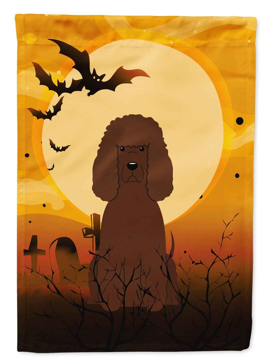 Caroline's Treasures BB4329CHF Halloween Irish Water Spaniel Flag Canvas House Size, Large, Multicolor