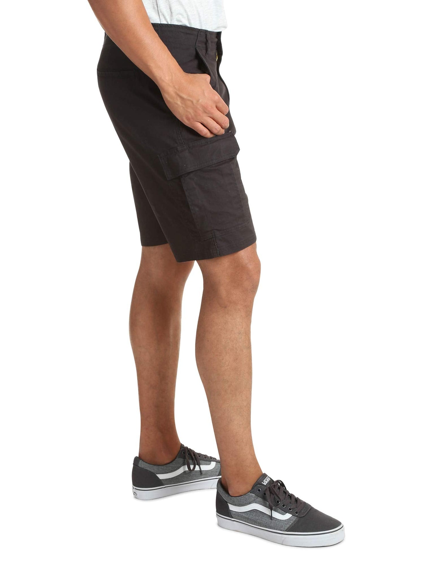Wrangler Authentics Men's Classic Cargo Stretch Short, Black Twill, 34 🍁 All In One Marketplace Canada